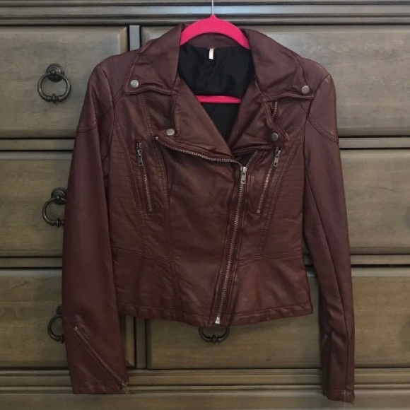 Free People Jackets & Blazers - Free People Vegan Leather Jacket